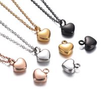 Sweet Heart Shape Stainless Steel Plating Charms Pendant Necklace main image 1