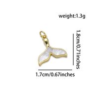 Ig Style Geometric Star Fish Tail Copper 18k Gold Plated Charms sku image 7