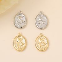 Elegant Retro Round Flower Copper Plating Copper 18k Gold Plated White Gold Plated Jewelry Accessories main image 1
