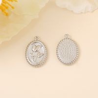 Elegant Retro Round Flower Copper Plating Copper 18k Gold Plated White Gold Plated Jewelry Accessories main image 3