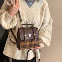 Small Lattice Casual School Daily Women's Backpack main image 2