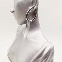 1 Paar Einfacher Stil Einfarbig Rostfreier Stahl Ohrringe main image 10