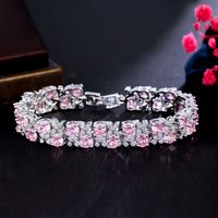 Casual Hip-hop Rock Square Copper Plating Inlay Zircon 14k Gold Plated White Gold Plated Bracelets main image 6