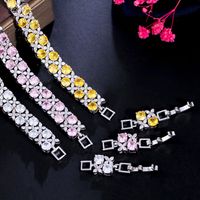 Casual Hip-hop Rock Square Copper Plating Inlay Zircon 14k Gold Plated White Gold Plated Bracelets main image 5