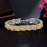 Casual Hip-hop Rock Square Copper Plating Inlay Zircon 14k Gold Plated White Gold Plated Bracelets sku image 7