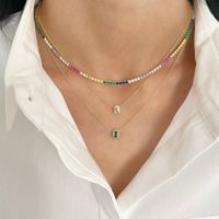 Glas Kupfer Einfacher Stil Überzug Herzform Halskette main image 5