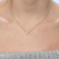 Glas Kupfer Einfacher Stil Überzug Herzform Halskette main image 3
