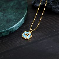 304 Stainless Steel 18K Gold Plated Sweet Commute Enamel Plating Fish Tail Pendant Necklace main image 5