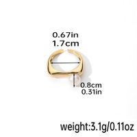 Original Design Simple Style Round Freshwater Pearl Copper Plating Inlay Pearl 18k Gold Plated Silver Plated Open Rings sku image 1