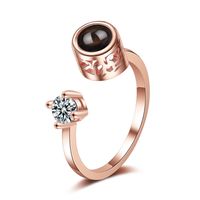 Lady Round Copper Open Rings sku image 2