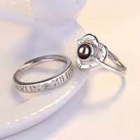 Classic Style Heart Shape Copper Open Rings main image 5