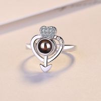 Einfacher Stil Herzform Kupfer Offener Ring main image 4