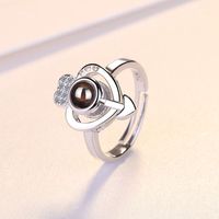 Einfacher Stil Herzform Kupfer Offener Ring main image 5