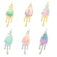 Simple Style Water Droplets Artificial Crystal Plating 18k Gold Plated Charms main image 4