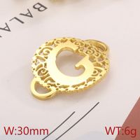 1 Piece Stainless Steel 18K Gold Plated Letter sku image 3