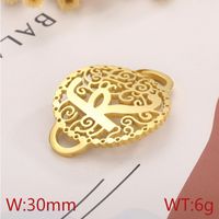 1 Piece Stainless Steel 18K Gold Plated Letter sku image 4