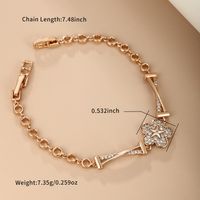 Xuping Sweet Simple Style Flower 18k Gold Plated Artificial Diamond Alloy Wholesale Bracelets sku image 1