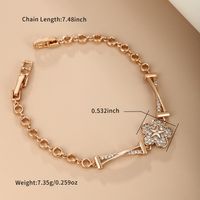 Xuping Süss Einfacher Stil Blume 18 Karat Vergoldet Künstlicher Diamant Legierung Großhandel Armbänder sku image 1