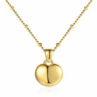Vintage Style Heart Shape Copper Plating 24k Gold Plated Pendant Necklace main image 6