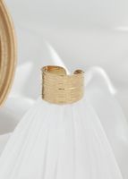 304 Stainless Steel 14K Gold Plated Simple Style Geometric Rings main image 1