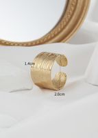 304 Stainless Steel 14K Gold Plated Simple Style Geometric Rings main image 2
