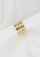 304 Stainless Steel 14K Gold Plated Simple Style Geometric Rings main image 4