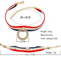 Fashion Geometric Alloy Plating Inlay Rhinestones Zircon Gold Plated Women's Bracelets Choker main image 2