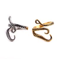 Hip-Hop Snake Titanium Steel Polishing 18K Gold Plated Men's Rings main image 5