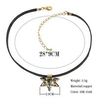 Elegant Retro Geometrisch Legierung Kupfer Überzug Inlay Strasssteine Glas Zirkon Vergoldet Halsband sku image 3
