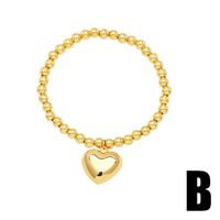 Süss Einfacher Stil Herzform Kupfer Überzug 18 Karat Vergoldet Armbänder main image 4