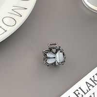 Women's Retro Rabbit Flower Butterfly Alloy Inlay Opal Hair Claws sku image 2