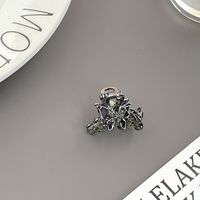 Women's Retro Rabbit Flower Butterfly Alloy Inlay Opal Hair Claws sku image 3