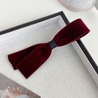 Women's Elegant Retro Bow Knot Alloy Cloth Hair Clip sku image 1