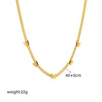 304 Stainless Steel 18K Gold Plated Simple Style Plating Butterfly No Inlaid Necklace main image 2