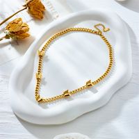 304 Stainless Steel 18K Gold Plated Simple Style Plating Butterfly No Inlaid Necklace main image 5