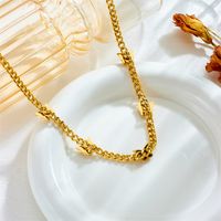 304 Stainless Steel 18K Gold Plated Simple Style Plating Butterfly No Inlaid Necklace main image 4