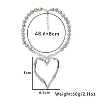 Elegant Exaggerated Heart Shape Artificial Pearl Alloy Turquoise Beaded Plating Women's Necklace main image 2