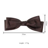 Women's Retro Bow Knot Pu Leather Hair Clip main image 2