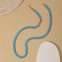 Style Simple Rectangle Le Cuivre Incruster Turquoise Collier main image 1