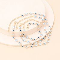 New Devil's Eye Necklace Bracelet Anklet Jewelry Set sku image 9