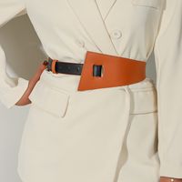 Retro Simple Style Geometric Pu Leather Women's Leather Belts main image 2