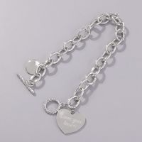 Romantic Cool Style Letter Heart Shape Alloy Wholesale Bracelets main image 3