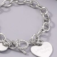 Romantic Cool Style Letter Heart Shape Alloy Wholesale Bracelets main image 5