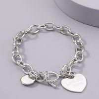 Romantic Cool Style Letter Heart Shape Alloy Wholesale Bracelets main image 4