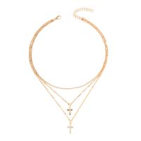 Simple Style Solid Color Alloy Women's Layered Necklaces main image 3