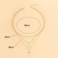 Simple Style Solid Color Alloy Women's Layered Necklaces main image 2