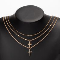 Simple Style Solid Color Alloy Women's Layered Necklaces sku image 1