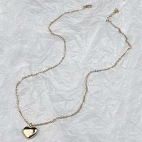 Simple Style Classic Style Heart Shape Alloy Polishing Women's Pendant Necklace main image 3