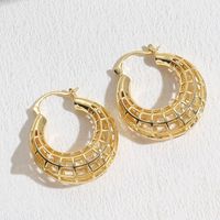 1 Paar Einfacher Stil Einfarbig Überzug Sterling Silber Vergoldet Versilbert Ohrringe sku image 4