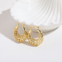 1 Pair Simple Style Solid Color Plating Sterling Silver Gold Plated Silver Plated Earrings main image 9